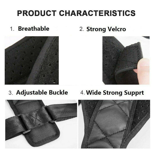 Lightweight Posture Support Strap – Easy Clavicle and Shoulder Alignment