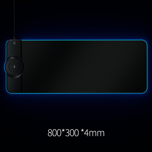 Colorful Wireless Charging Mouse Pad | Fingerprint Touch Control + Fast Charge