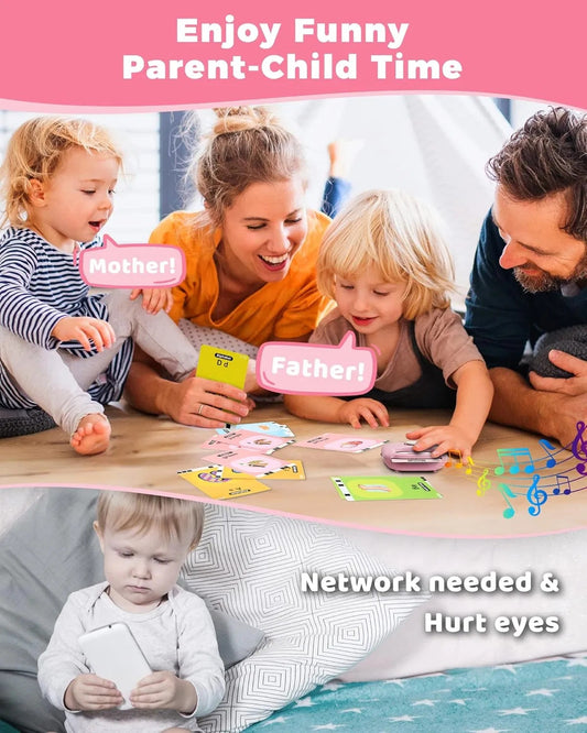 448 Talking Flash Cards for Toddlers | Montessori Educational Toy, Speech Therapy & Sensory Learning for Ages 1-5