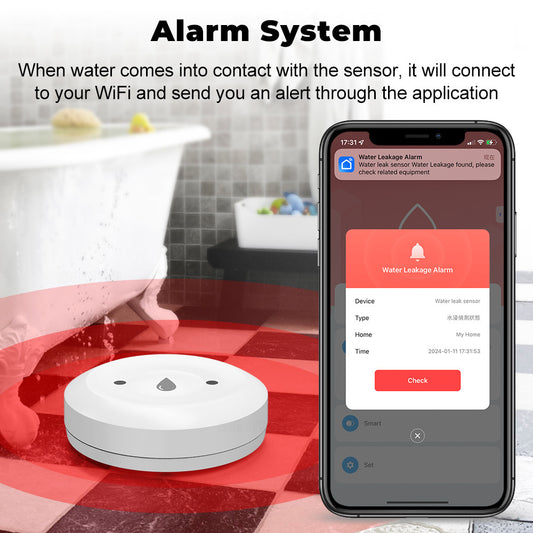 Control Security Alarm Smart Home Leak Detector