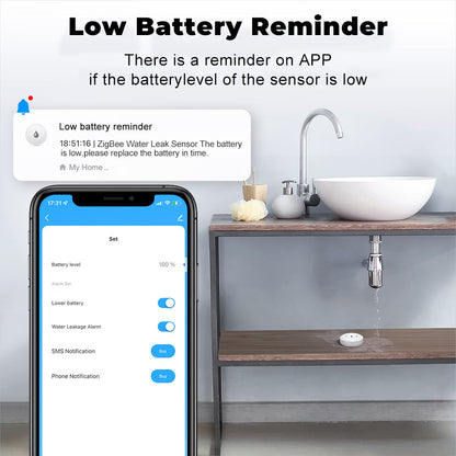 Control Security Alarm Smart Home Leak Detector