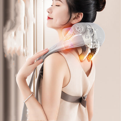 Cordless Neck & Shoulder Massager – 4D Kneading + Hot Compress Therapy