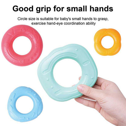Children's Stacking Music, Rainbow Set Circles, Puzzle Early Education Understanding Color Set Tower Layer Toys