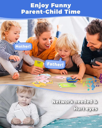 448 Talking Flash Cards for Toddlers | Montessori Educational Toy, Speech Therapy & Sensory Learning for Ages 1-5