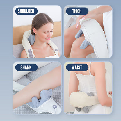 Cordless Neck & Shoulder Massager – 4D Kneading + Hot Compress Therapy