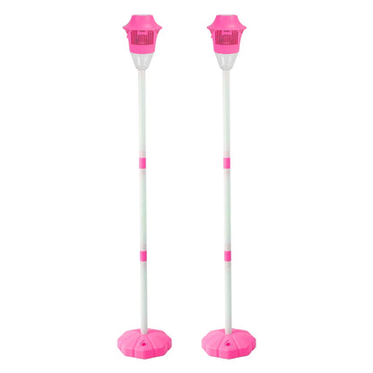 2-Pack 3-in-1 Bubble Machines | Standing Bubble Maker with Colorful Lights, Music & Adjustable Height for Parties, Weddings & Kids’ Fun