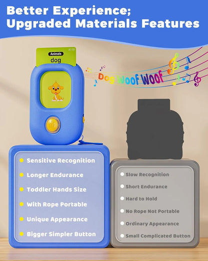 448 Talking Flash Cards for Toddlers | Montessori Educational Toy, Speech Therapy & Sensory Learning for Ages 1-5