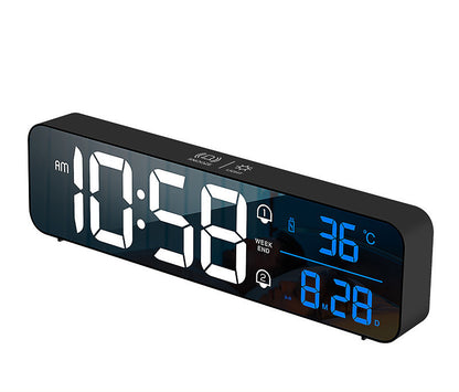 Smart LED Wall Clock | Digital Display with Music Alarm for Home & Office